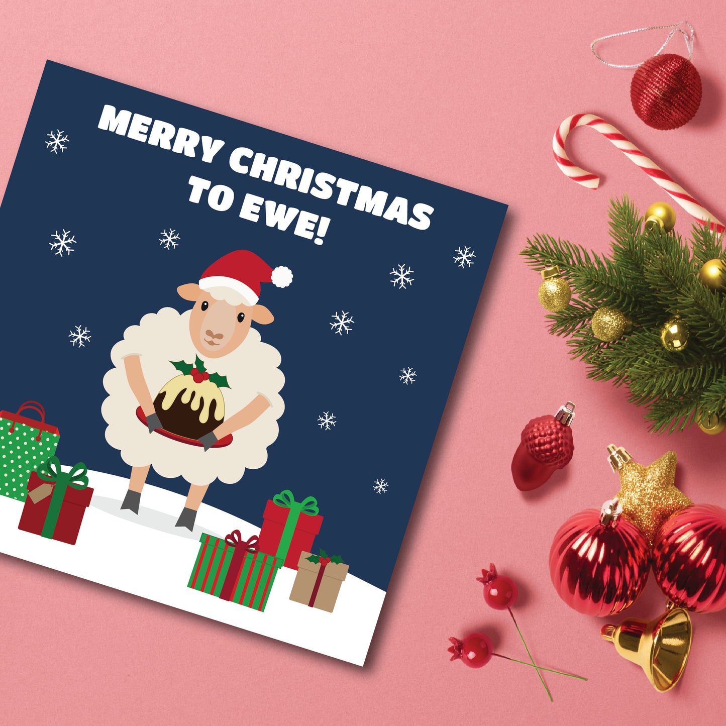 Merry Christmas To Ewe Greetings Card