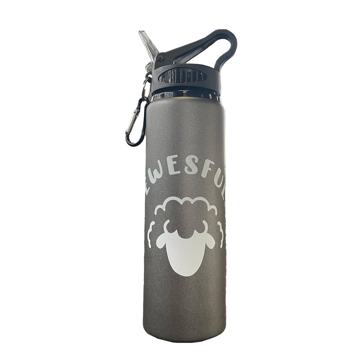 Sheep Logo 800ml Water Bottle (Gun Metal Grey)