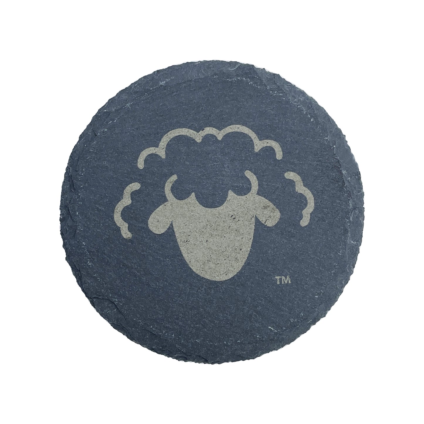 Sheep Natural Slate Coaster (Single)